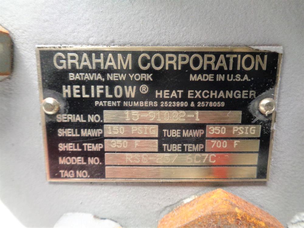 Graham Heliflow Heat Exchanger RSS-25 / 6C7C CF8M